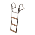 TM Handrail swimming ladder 3 or 4 steps Teak wood
