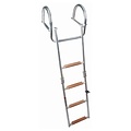 TM Handrail swimming ladder 3 or 4 steps Teak wood
