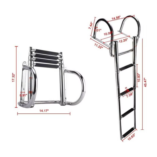TM Telescopische zwemtrap RVS