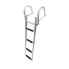 Telescopische zwemtrap RVS - 4 treden