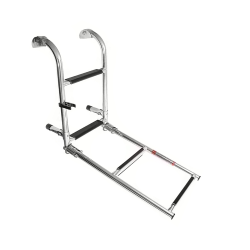 TM Schwimmleiter aus Edelstahl – Klappbar – 4 Stufen – Breite: 260 mm