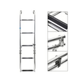 TM Schwimmleiter aus Edelstahl, klappbar, 5 Stufen, Breite: 275 mm.