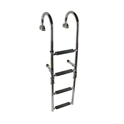 Stainless steel arched staircase with 4 steps - Foldable