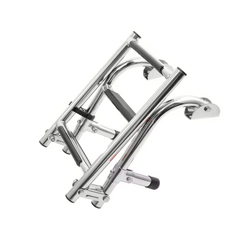 Stainless steel arched staircase