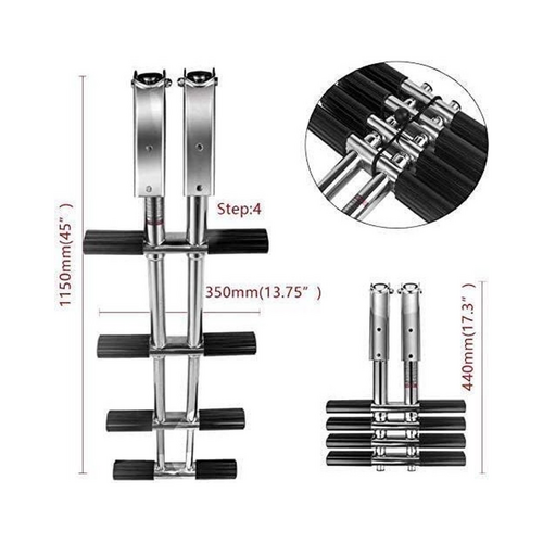 Stainless steel diving ladder