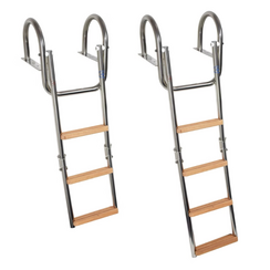 Swimming ladder handrail - Teak