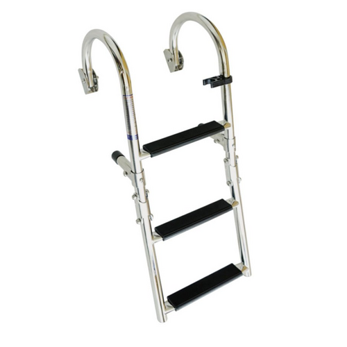 TM Stainless steel arched staircase with 3 steps - Foldable