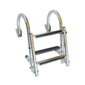 TM Stainless steel arched staircase with 3 steps - Foldable