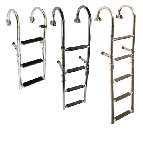 Stainless steel arched staircase