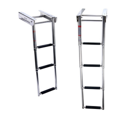 Stainless steel under-platform swimming ladder