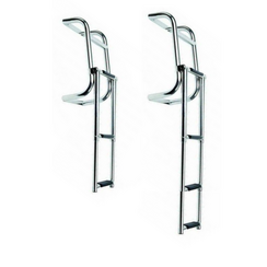 Telescopic stainless steel swimming ladder