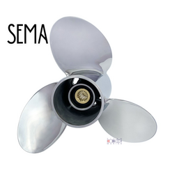 Stainless Steel RH 3X16X21 1/2 WaterGrip Prop For Suzuki E 150-300 HP - SEMA