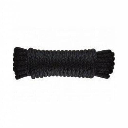 TM Mooring rope - Double braided - Black - 2 pcs.