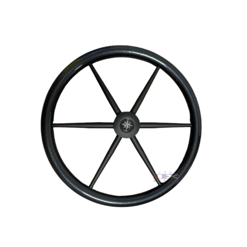 Savoretti Stuurwiel T5CF/Ghost - Carbon look - Zwarte spaak - Ø 70cm
