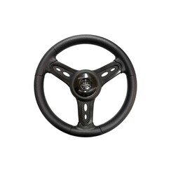 Plastic steering wheel with carbon look 35 cm