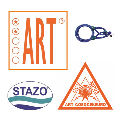 Stazo ART Beugelslot met kabel - 2,5 m