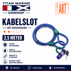 Stazo ART U-lock with cable - 2.5 m