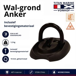 Wal-grond anker ART4 - Zwart