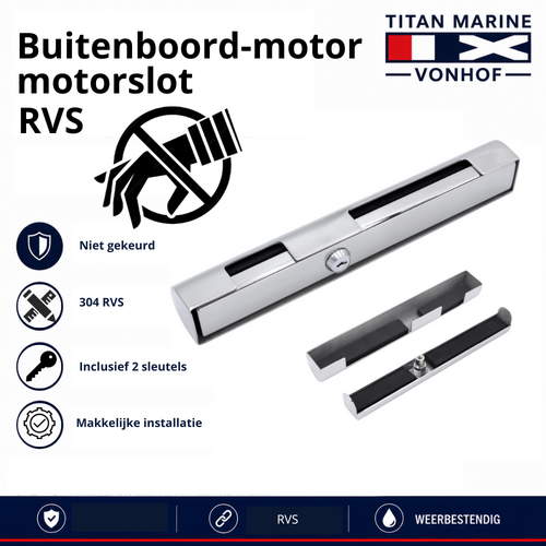 Buitenboordmotor slot - RVS