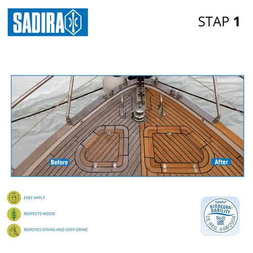 Sadira Teak Cleaner with Salt – Teak Treatment 1