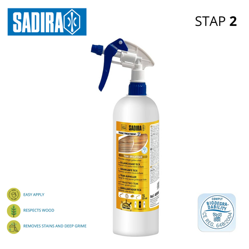 Sadira Teak Brightener - Teak treatment 2