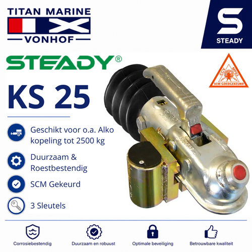 Steady coupling lock KS 25 - SCM Approved