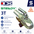 Steady coupling lock 3T - up to 3000 kg - SCM Approved