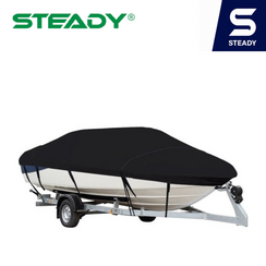 Bootsabdeckung von Steady – Schwarz – Nr. 3 – 4,25/4,85 m