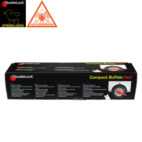 DoubleLock Wheel Clamp Buffalo RED