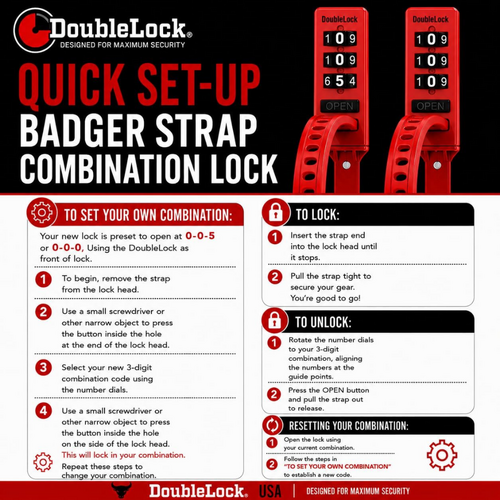 DoubleLock BADGER - Strap Lock