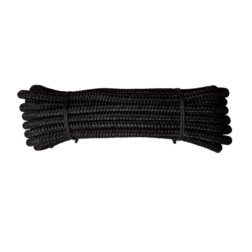 Mooring line - Double braided PO - Ø 14 mm * 10 mtr. Black