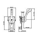 Ultraflex schakelunit B310, volledig verchroomd