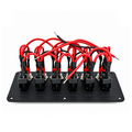 Aluminum panel horizontal 6 switches