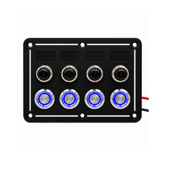 Aluminum panel horizontal 4 switches