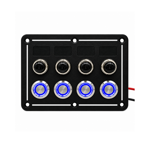 Aluminum panel horizontal 4 switches