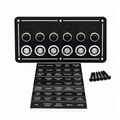 Aluminum panel horizontal 6 switches