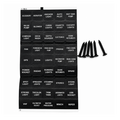 Aluminum panel horizontal 4 switches