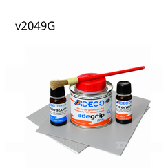 ADEGRIP 2-Component Adhesive Set PVC in Blister - Grey