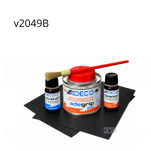 ADEGRIP 2-Komponenten-Klebstoffset PVC in Blisterverpackung – Schwarz