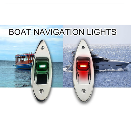 TM LED Rompbevestiging Navigatielamp RVS - Set