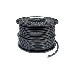 Dubbel geïsoleerde Accukabel 16 mm2 zwart, rol van 50m