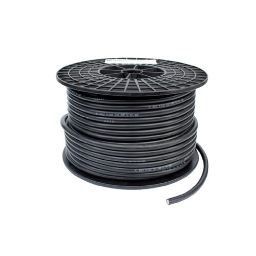Dubbel geïsoleerde Accukabel 16 mm2 zwart, rol van 50m