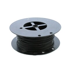 Montagesnoer 1,5 mm2 zwart op rol 100m