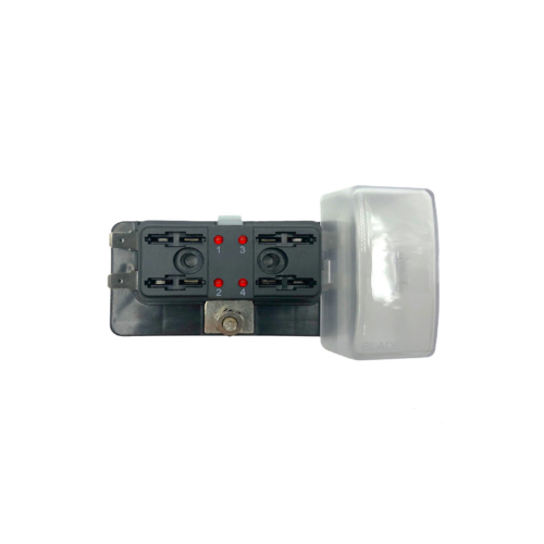Zekeringhouder met LED 4 st. 12 tot 30V Max 40Ah