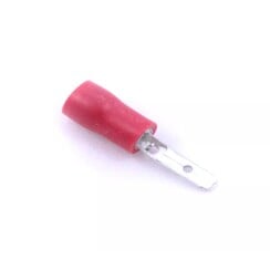 Kabelschoen vlakstekker 6,3*0.8 mm rood 100st.