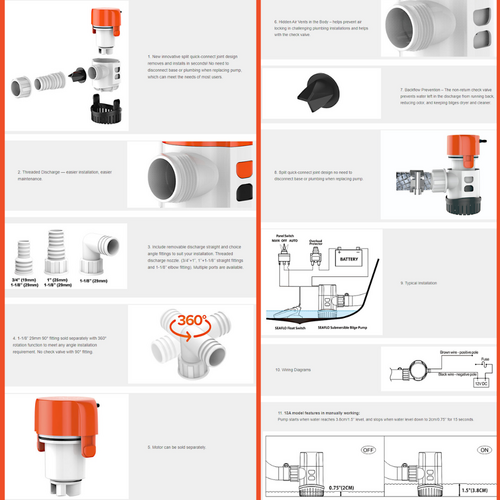 SeaFlo Manual Bilge Pump