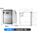 Stainless steel refrigerator 50 liters