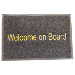 Welcome on Board Mat - Grey