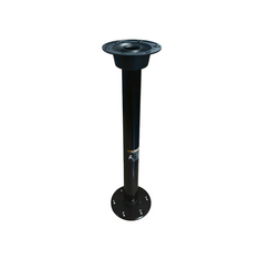 Tischbein aus Aluminium, 68,5 cm (inkl. Tischplatte und Fuß), schwarz