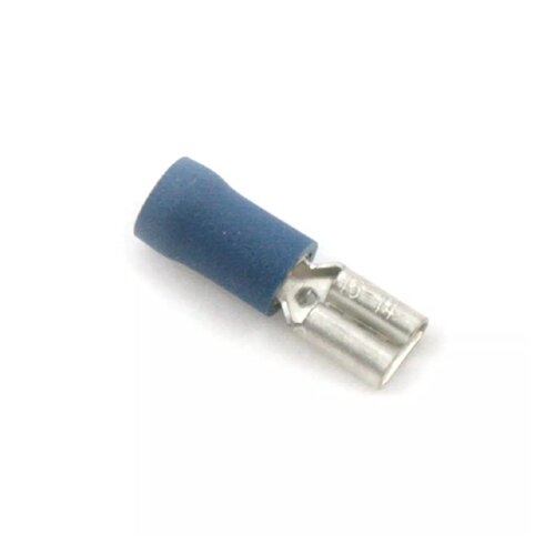Vlakstekkerhuls 2.8 * 0.5 mm blauw per 100 st.